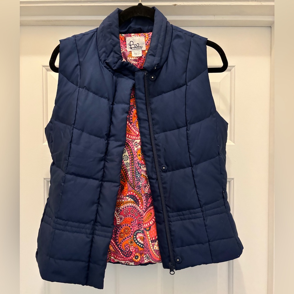 LILLY PULITZER | LP Vest Navy Blue Size Small